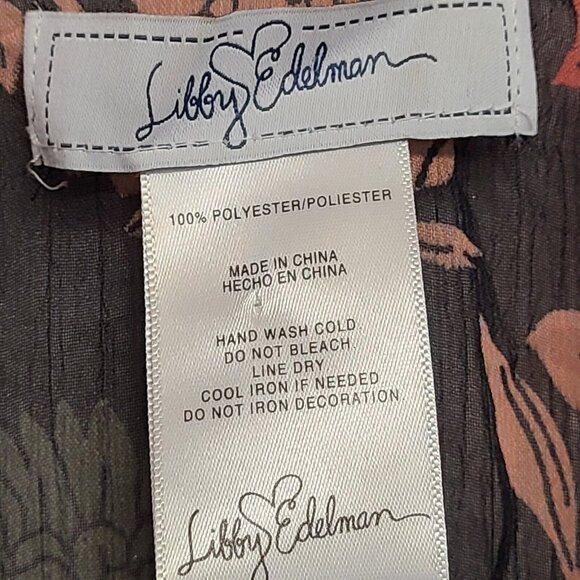 Libby Edelman Kimono Womens OS Floral Print Lightweight Open Front Tasse… - Picture 5 of 5